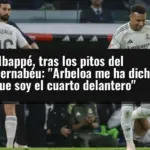 Mbappé, tras los pitos del Bernabéu: 