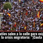 Miles de ceutíes salen a la calle para exigir una respuesta a la crisis migratoria: 