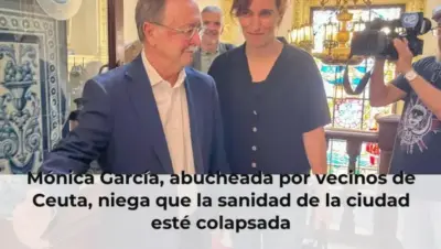 Mónica García, abucheada por vecinos de Ceuta, niega que la sanidad de la ciudad esté colapsada