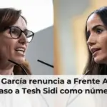 Mónica García renuncia a Frente Amplio y deja paso a Tesh Sidi como número dos
