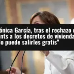 Mónica García, tras el rechazo de Junts a los decretos de vivienda: 