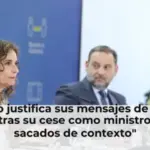 Montero justifica sus mensajes de apoyo a Ábalos tras su cese como ministro: 