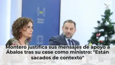 Montero justifica sus mensajes de apoyo a Ábalos tras su cese como ministro: "Están sacados de contexto"