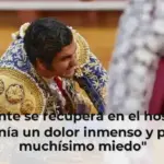 Morante se recupera en el hospital: 