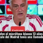 Mourinho vuelve al micrófono blanco 13 años después: 
