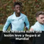 Nico Williams sufre una lesión leve y llegará al Mundial
