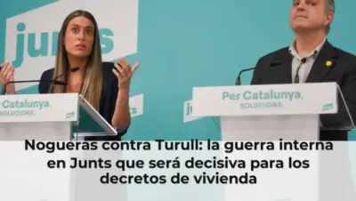 Nogueras contra Turull: la guerra interna en Junts que será decisiva para los decretos de vivienda