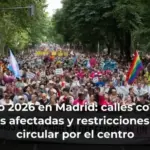 Orgullo 2026 en Madrid: calles cortadas, zonas afectadas y restricciones para circular por el centro