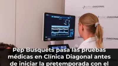 Pep Busquets pasa las pruebas médicas en Clínica Diagonal antes de iniciar la pretemporada con el FIATC Girona