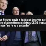 Pepe Álvarez envía a Feijóo un informe de UGT sobre el absentismo mientras CCOO ironiza con que 