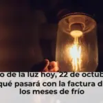Precio de la luz hoy, 22 de octubre de 2026: qué pasará con la factura durante los meses de frío