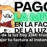 Precio de la luz hoy 23M: truco para bajar tu factura al instante
