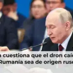 Putin cuestiona que el dron caído en Rumanía sea de origen ruso