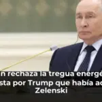 Putin rechaza la tregua energética propuesta por Trump que había aceptado Zelenski