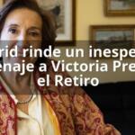 Madrid rinde un inesperado homenaje a Victoria Prego en el Retiro