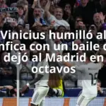 Vinicius humilló al Benfica con un baile que dejó al Madrid en octavos