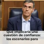 Qué implicaría una cuestión de confianza: los escenarios para Pedro Sánchez si decide someterse a ella