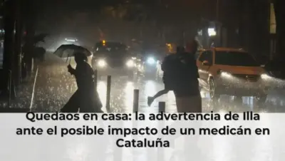 Quedaos en casa: la advertencia de Illa ante el posible impacto de un medicán en Cataluña