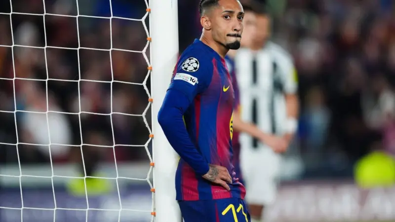 Raphinha lesionado, jugador del Barça