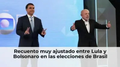 Recuento muy ajustado entre Lula y Bolsonaro en las elecciones de Brasil