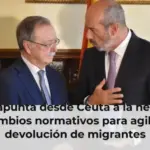 Rollán apunta desde Ceuta a la necesidad de cambios normativos para agilizar la devolución de migrantes