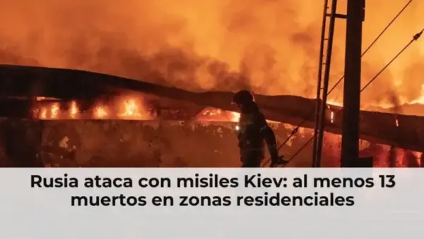 Rusia ataca con misiles Kiev: al menos 13 muertos en zonas residenciales