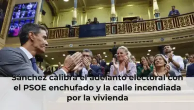 Sánchez calibra el adelanto electoral con el PSOE enchufado y la calle incendiada por la vivienda