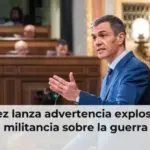 Sánchez lanza advertencia explosiva a la militancia sobre la guerra