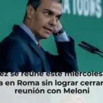 Sánchez se reúne este miércoles con el papa en Roma sin lograr cerrar una reunión con Meloni