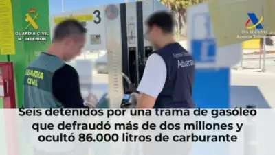 Seis detenidos por una trama de gasóleo que defraudó más de dos millones y ocultó 86.000 litros de carburante