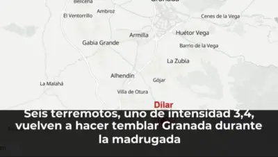 Seis terremotos, uno de intensidad 3,4, vuelven a hacer temblar Granada durante la madrugada