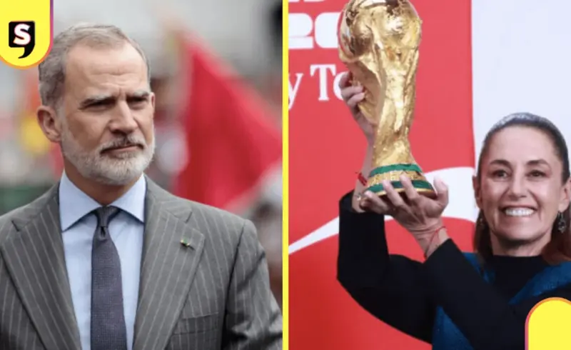 Sheinbaum y el Rey de España en evento deportivo