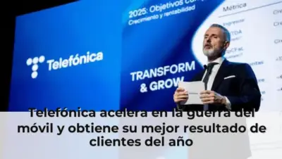 Telefónica acelera en la guerra del móvil y obtiene su mejor resultado de clientes del año
