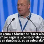 Tellado acusa a Sánchez de 