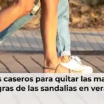 Trucos caseros para quitar las manchas negras de las sandalias en verano