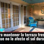 Trucos para mantener la terraza fresca en verano y que no le afecte el sol durante el día
