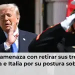 Trump amenaza con retirar sus tropas de España e Italia por su postura sobre Irán
