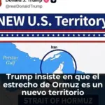 Trump insiste en que el estrecho de Ormuz es un nuevo territorio estadounidense