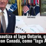 Trump rebautiza el lago Ontario, que hace frontera con Canadá, como 
