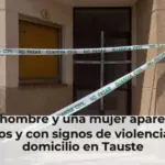 Un hombre y una mujer aparecen muertos y con signos de violencia en su domicilio en Tauste