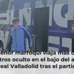 Un menor marroquí viaja más de 100 kilómetros oculto en el bajo del autobús del Real Valladolid tras el partido en Ceuta