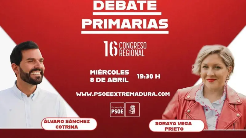 Un PSOE extremeño dividido entra en la recta final de otras primarias muy reñidas