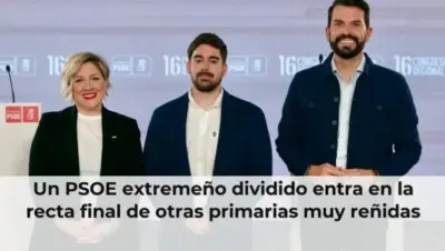 Un PSOE extremeño dividido entra en la recta final de otras primarias muy reñidas