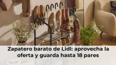 Zapatero barato de Lidl: aprovecha la oferta y guarda hasta 18 pares